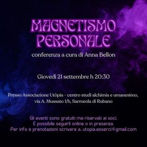 Conferenza Magnetismo Personale