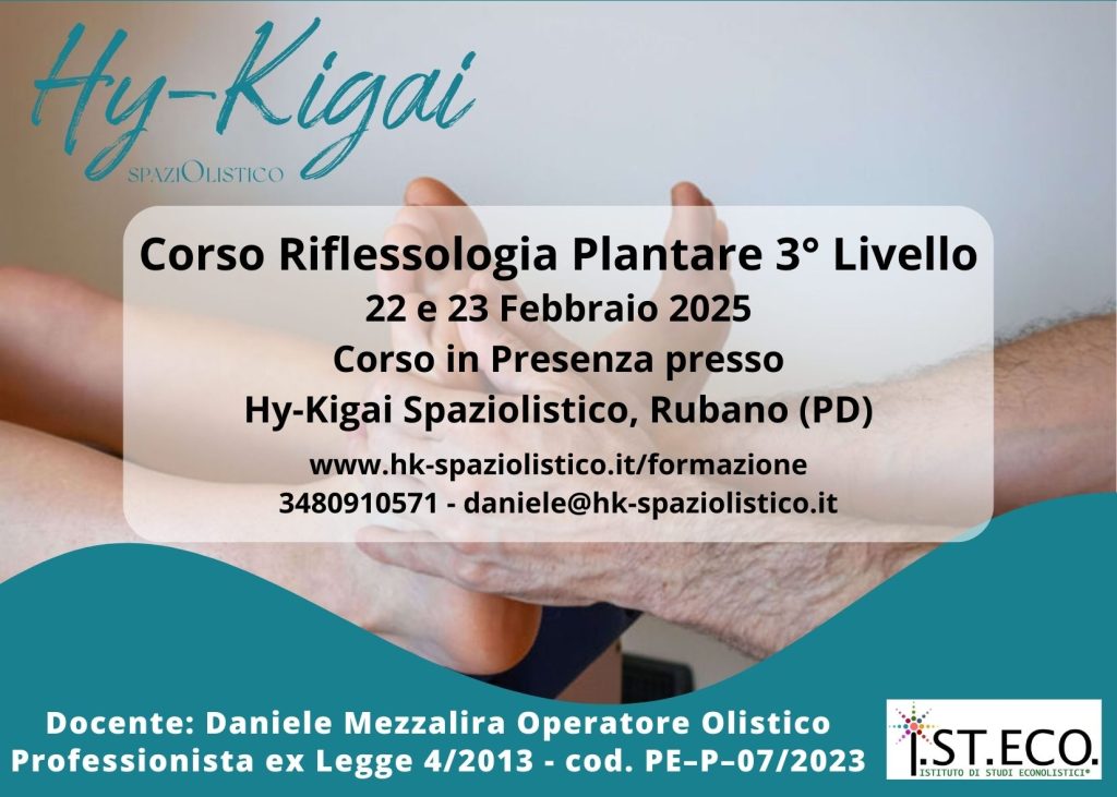 Corso Riflessologia Plantare 3° Livello a Padova